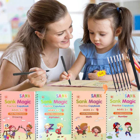 Set cuaderno magic caligrafia montessori